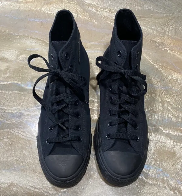 Converse Chuck Taylor All Star Unisex Black Sneakers Women’s 10.5 (See all Pics) - Image 2