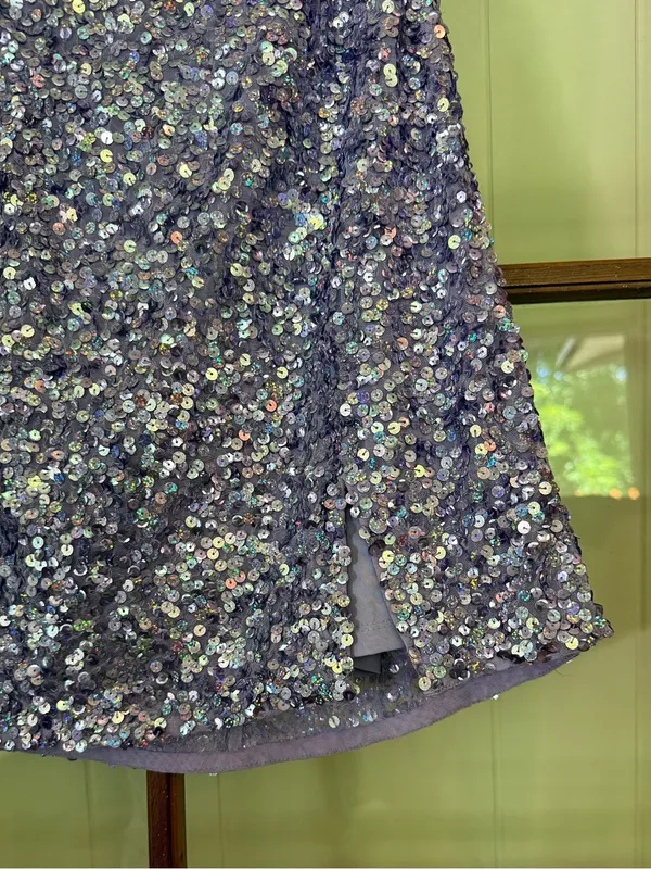 Sherri Hill 54469 Lilac One Shoulder Sequin Cocktail Dress Homecoming Prom - 4 - Image 7