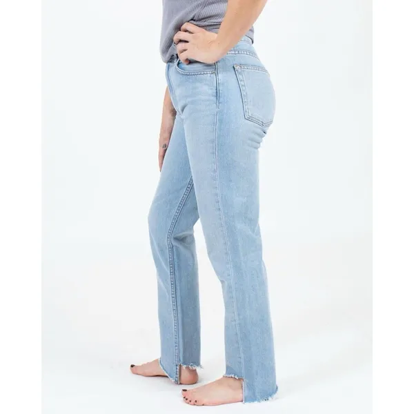 Reformation Step‎ Hem Size 25 Light wash Blue Jeans - Image 2