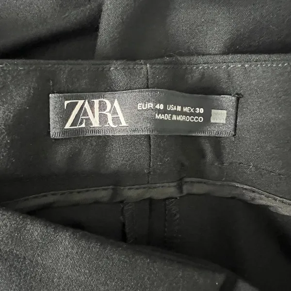 ZARA Women's High Rise Black Dress Pants Size 8 - Image 3