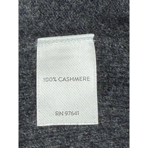 J.Jill Cashmere Cardigan Sweater Womens Small Charcoal Gray Open Front Longline - Image 4