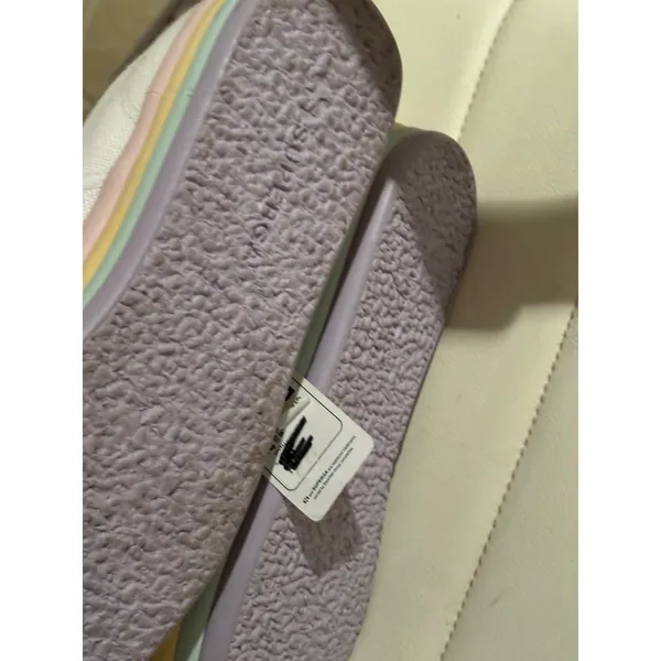 Superga 2790 Candy White Canvas Pastel Rainbow Platform Sneakers Womens 8.5 - Image 6