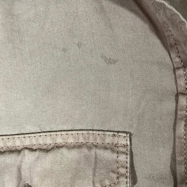 American Eagle Button Down Shirt Boyfriend Fit Women’s SM‎ Taupe PREOWNED - Image 3