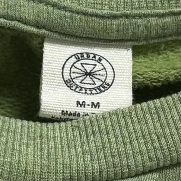 UO Michigan Varsity Patch Crew Neck Oversized Sweatshirt Collegiate Preppy M‎ - Image 8