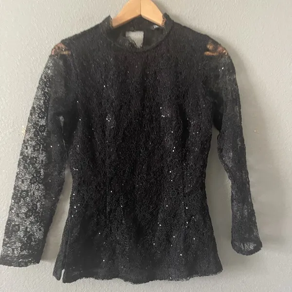 Zara Sequin Lace‎ Top - Image 5