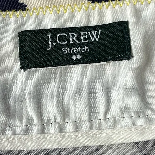 J. Crew Factory Stretch Blue Cream Pencil Skirt Size 8 - Image 8