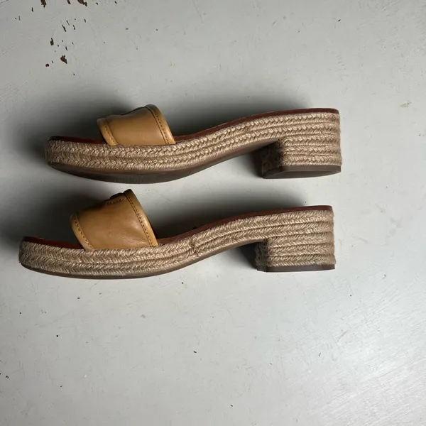 TORY BURCH- Fleming Espadrille Tan Size 11 - Image 4