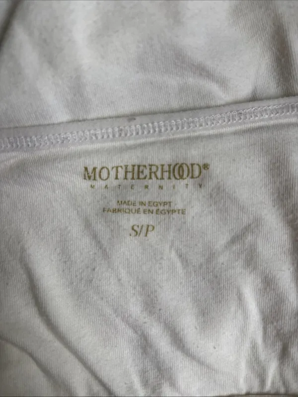 Motherhood Maternity White Slim-Strap Scoop Neck Camisole - Image 2