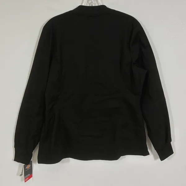 Dickies EDS Stretch Womens M Black Snap Front Scrub Jacket 85304A NWT - Image 2