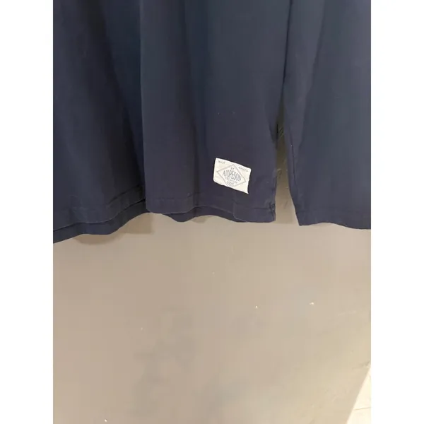 AIOPESON Womens Navy Blue 100% Cotton Long Sleeve Crewneck T-Shirt Size S‎ - Image 5