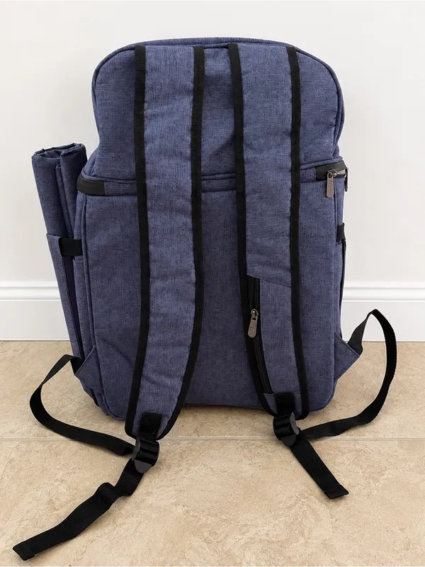 NEW Vogano 2 Person Picnic Backpack Set Insulated Cooler Blanket Travel Bag - Image 2