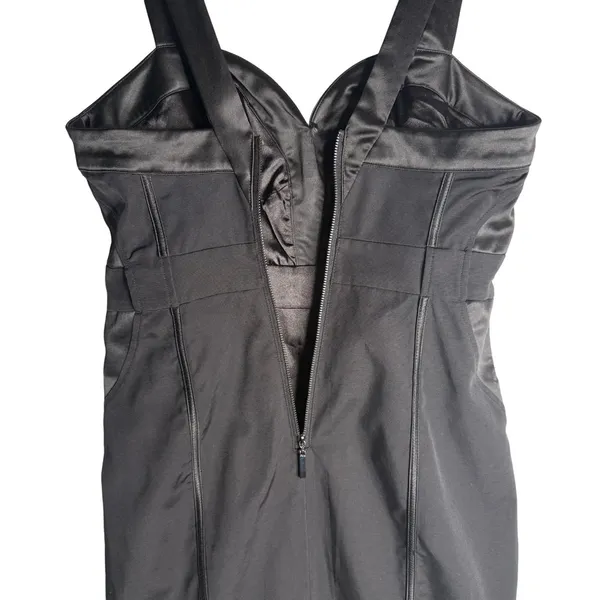 bebe Y2K Medium (8) Black Bodycon Dress Mini Timeless Classic Cocktail - Image 6