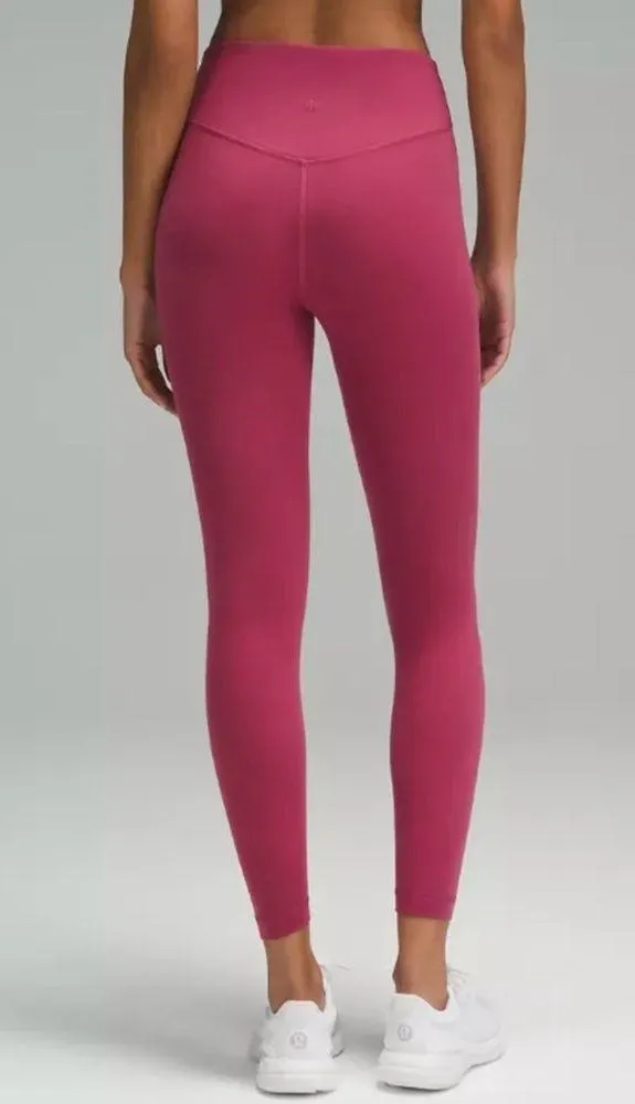 NEW Lululemon Wunder Under Smoothcover High Rise Tights Legging Mauve Size 2 - Image 2