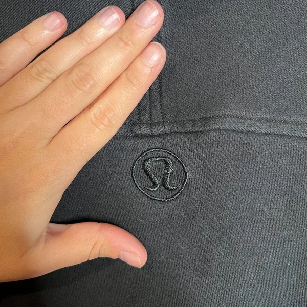 Lululemon Black Floral Embroidered To You Long Sweatshirt - Image 5