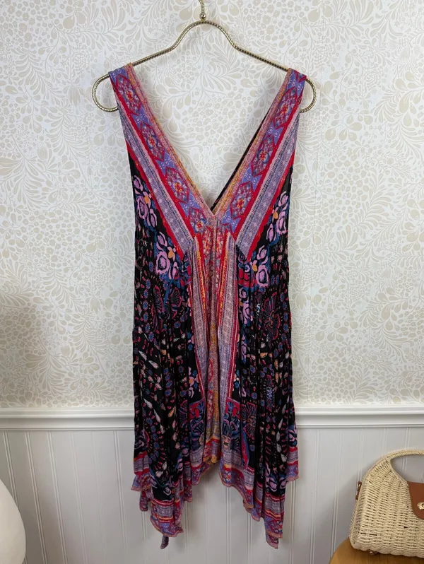 Free People Intimately Pink Sleeveless Gypsy Trapeze Slip Dress - Size - Small - Image 6