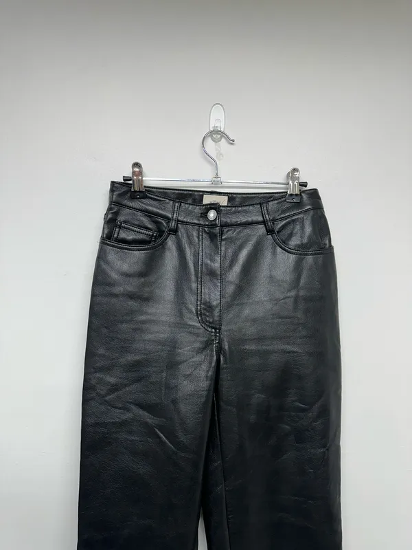 Aritzia Wilfred Melina Leather Pants Black - Image 4
