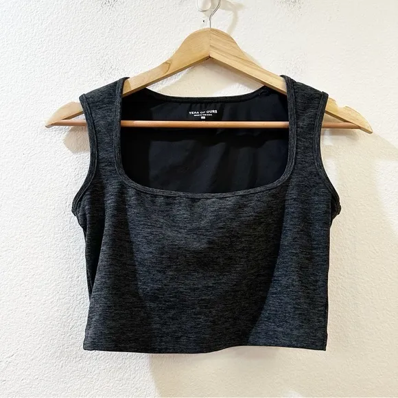 Year of Ours Diana Sports Sports Bra Heather Black‎ Size M - Image 2