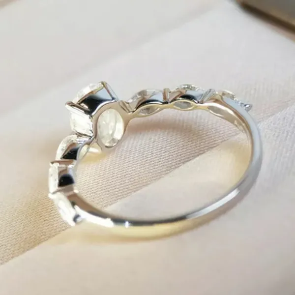 Gorgeous White Sapphire 925 Sterling Silver - Image 8