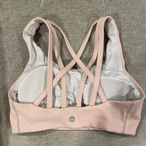 Senita Athletics Pink Strappy Sports Bra - Image 4