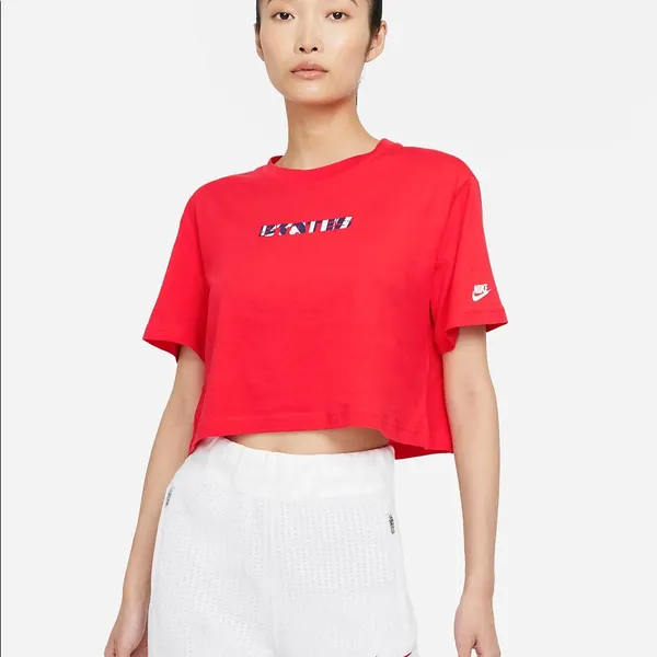 NIKE USA Women’s Soccer “States” Oversized Boxy Crop Top Size XL - Image 3