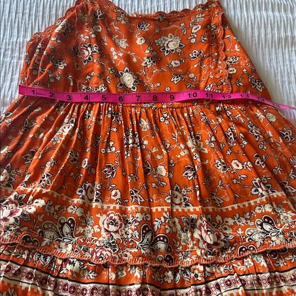 Urban Outfitters Orange Floral Mini Dress - Image 10