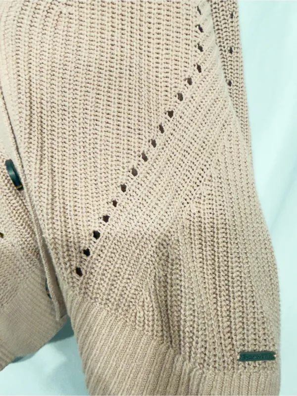Abercrombie & Fitch Dusty Rose woven lightweight cardigan size Medium - Image 8