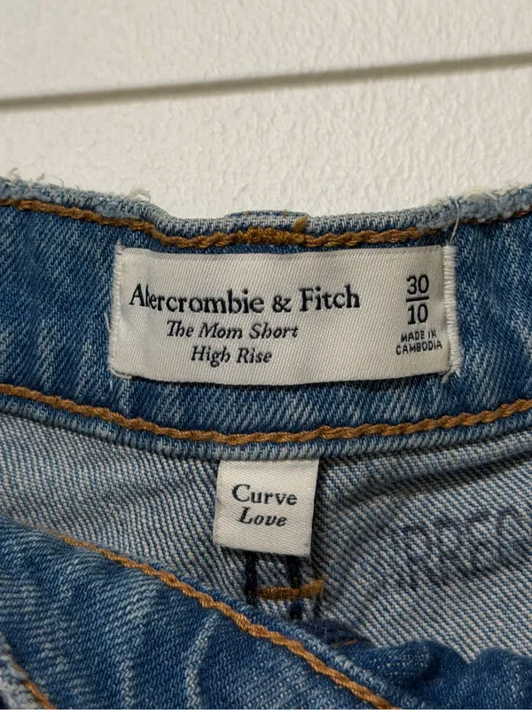 Abercrombie & Fitch The Mom Short High Rise Curve Love Size 10 / 30 - Image 4