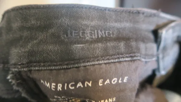 American Eagle Outfitters next level stretch jegging jeans in black size 0 short. - Image 11