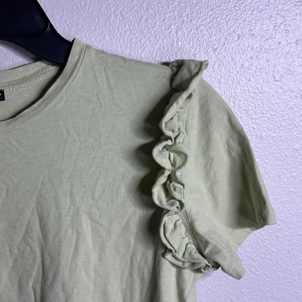 Zara Women Light Green top/Blouse Casual‎ size M. - Image 3