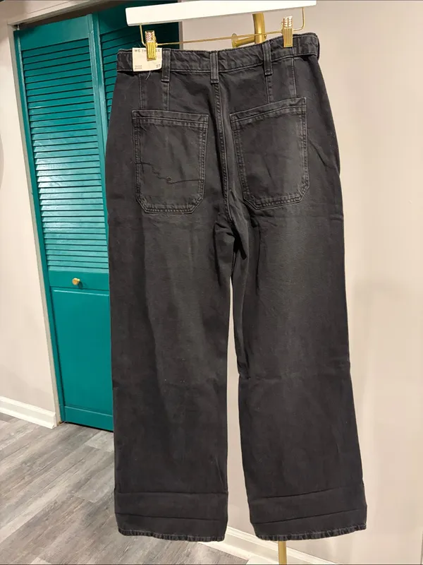 FREE PEOPLE NWT We The Free Palmer Cuffed Jeans / Outer Space - 27 - Image 10