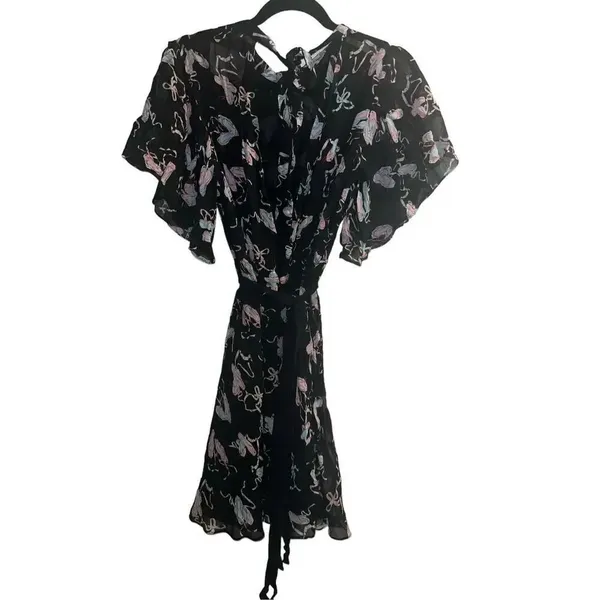 ✨Zara Studio Ballet Print Ruffle Sz Xs/S Dress✨ - Image 8