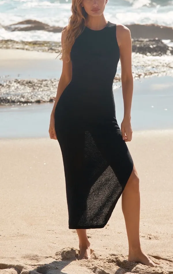 Anthropologie Sunday in Brooklyn Sheer Knit Maxi Dress, Size S - Image 3