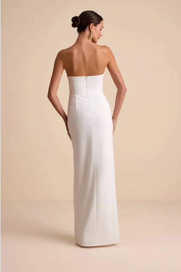 White Lulus Maxi Dress - Image 2