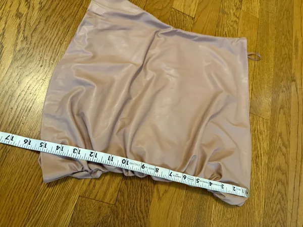 Zara Strapless Faux-Leather Top size S - Image 11
