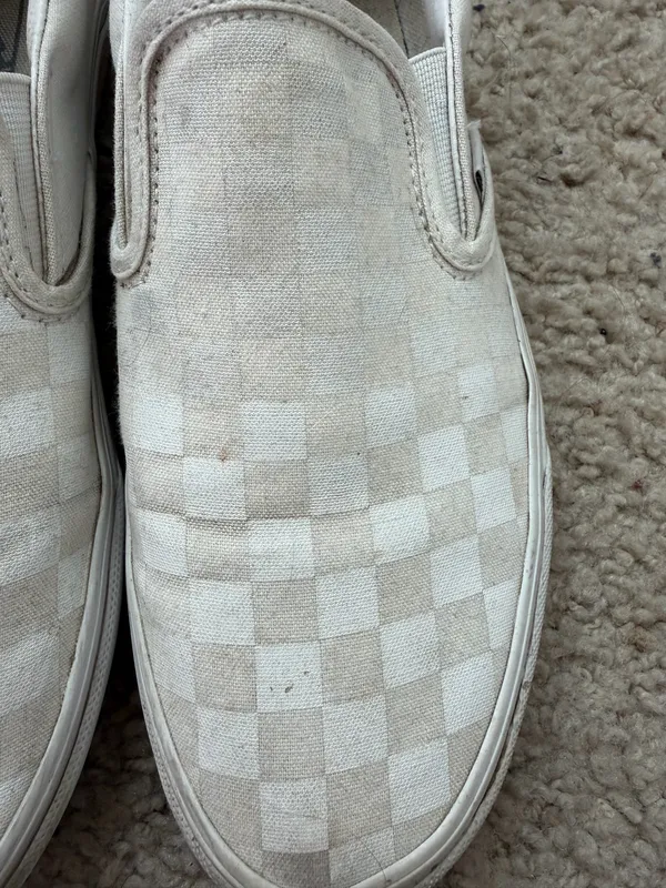 White Vans Checkerboard Slip-On - Image 3