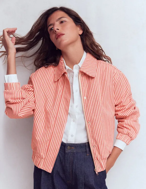 Boden Harrington Jacket & Pants Set Red Stripe - Image 4