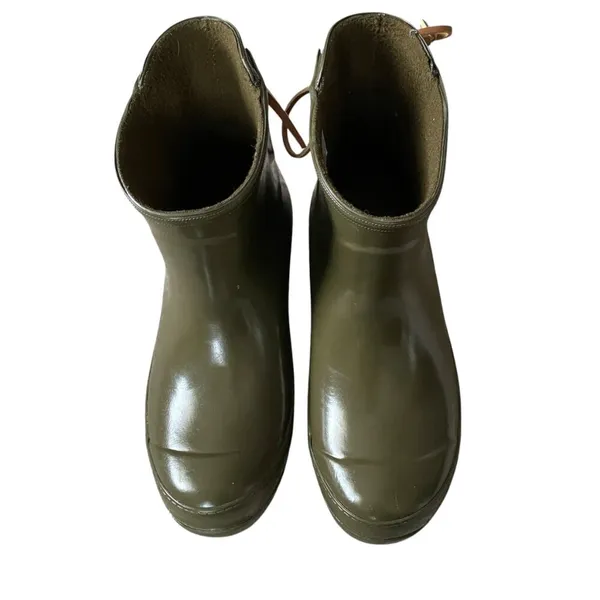 Top-Sider women's size 6 army green waterproof rubber rain boots footwear - Image 7
