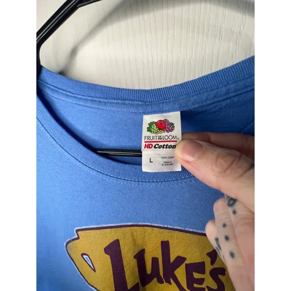 Fruit Of The Loom Gilmore Girls Luke's Coffee Graphic Short Sleeve T-Shirt - Image 3