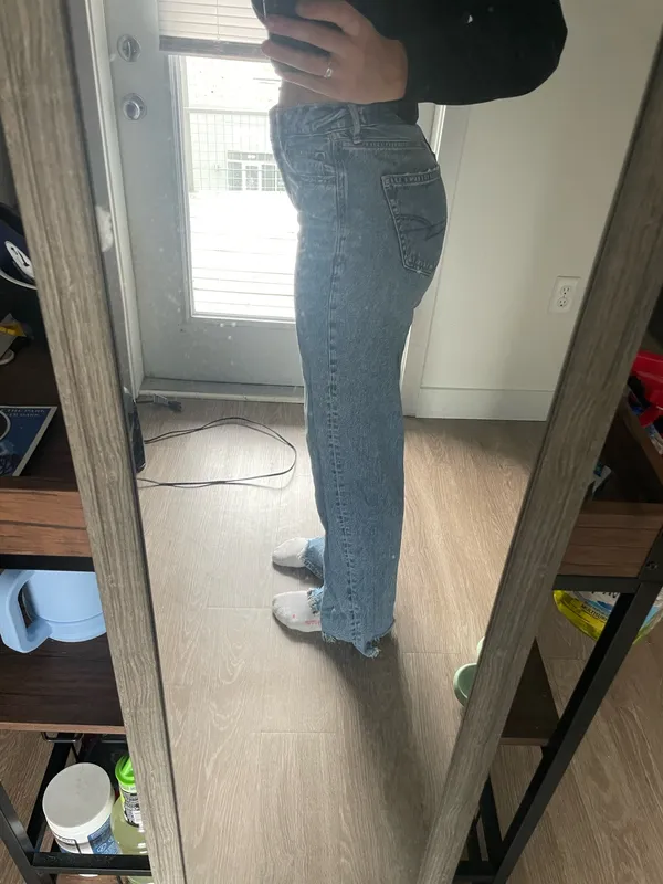 American Eagle wide leg high rise jeans - Image 2