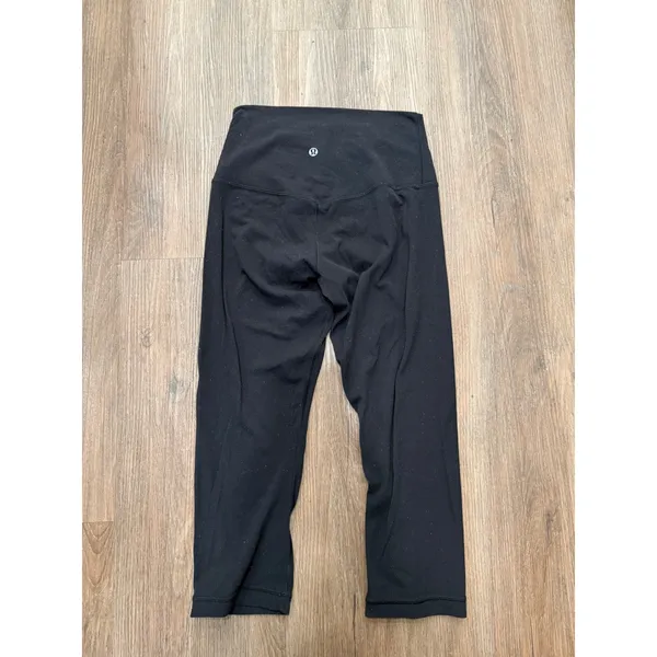 Lululemon Align High Rise Crop 21‎ Black Yoga Leggings Size 4 Womens 3666 - Image 2
