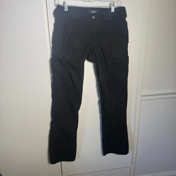 5.11 Tactical Pants Women Sz 4 Black Cargo Utility Durable Comfort Pockets - Image 2