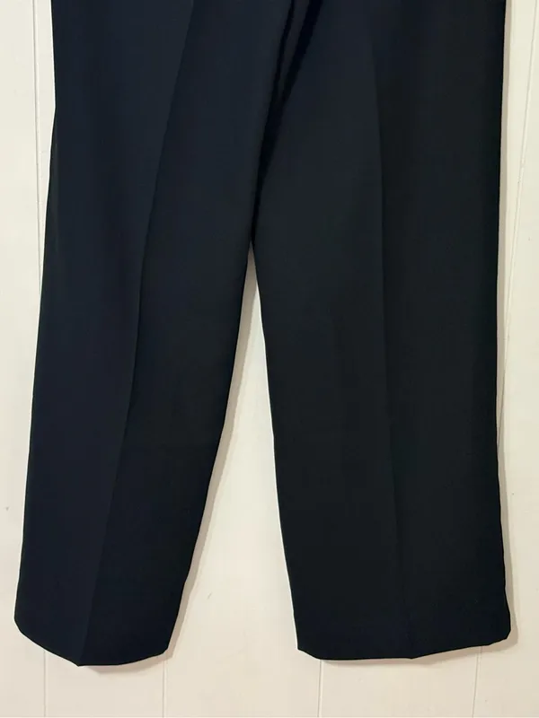 American Tall Pleated Wide Leg Dress Pants Black Size 18 Tall High Rise - Image 8