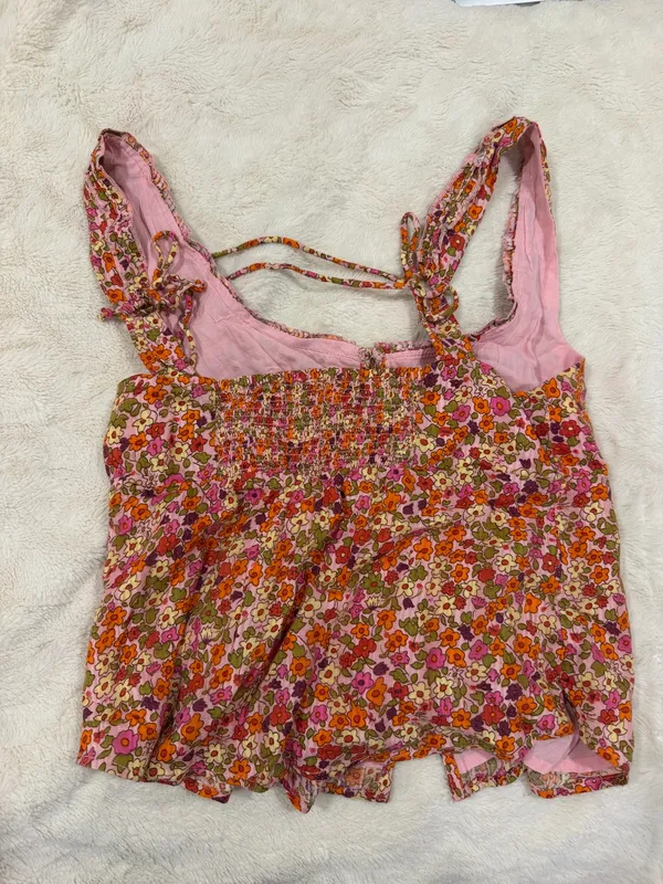 Free People Floral Set Two-Piece Skirt Top - Image 4