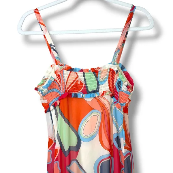 NEW Alexis x Target Limited Edition Multi Floral Vibrant Tiered Maxi Dress XXS - Image 9