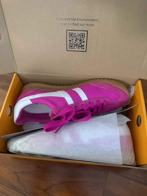 Gola hot pink and white sneakers - Image 4