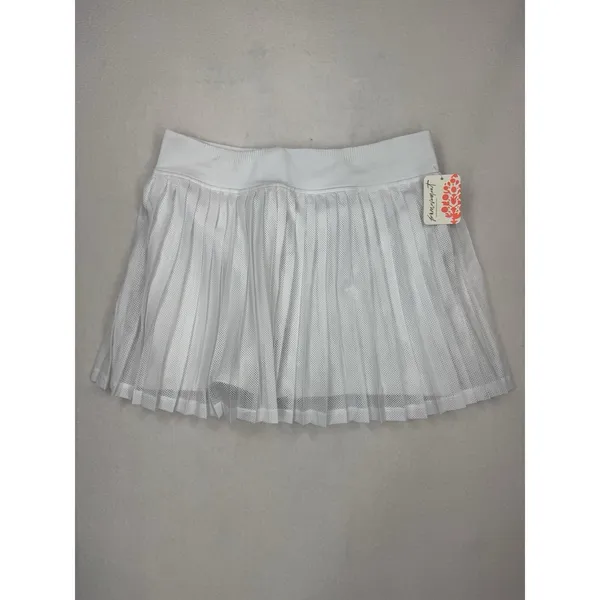 Free People Movement Women's Rally Ruffle Mini Skirt White M/L NWT ($68 Retail) - Image 2