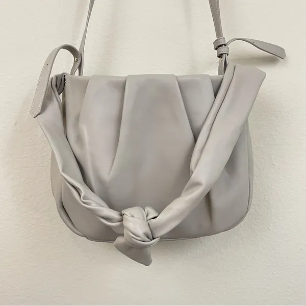 Banana Republic Gray Soft‎ Tie Strap Shoulder Bag - Image 8
