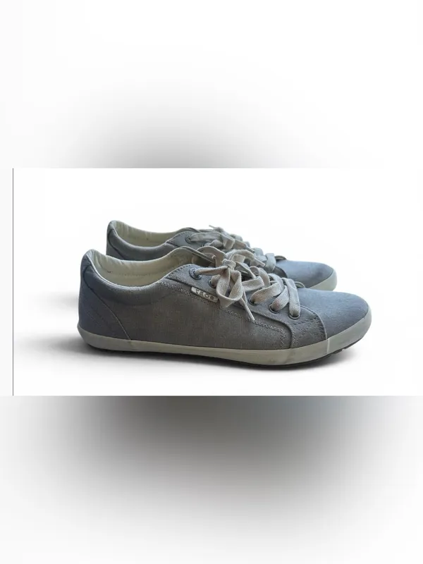 Taos Star Women's Sneakers Grey Washed Canvas SIZE 10.5 great condition - Image 5