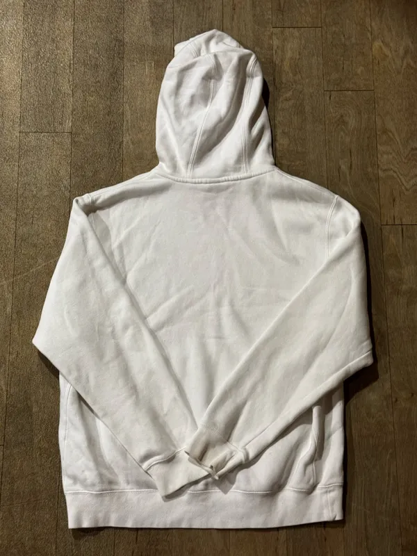 Nike Sportswear Club Fleece Pullover Hoodie White Size Large - Image 6