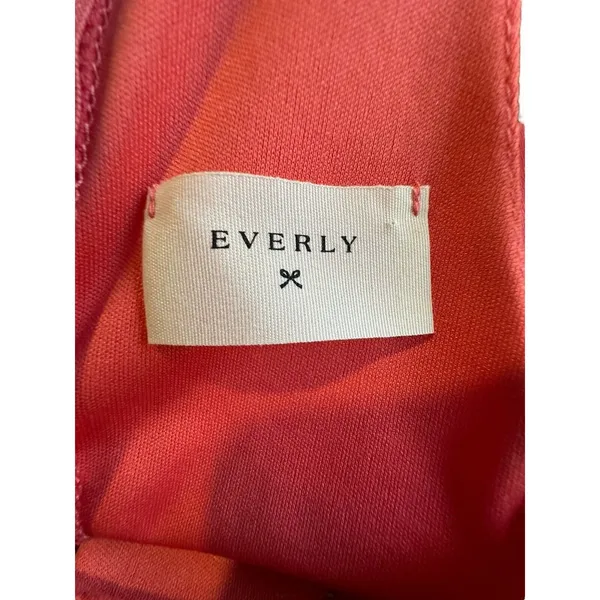 Everly Size Small Coral Pink Goddess Style High Neck Dress Lightweight‎ #I15-5 - Image 9